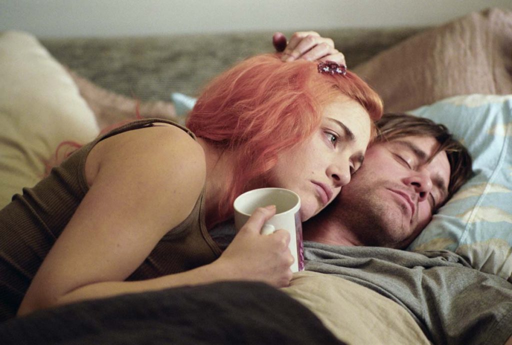 Kate Winslet and Jim Carrey in 'Eternal Sunshine of the Spotless Mind'.