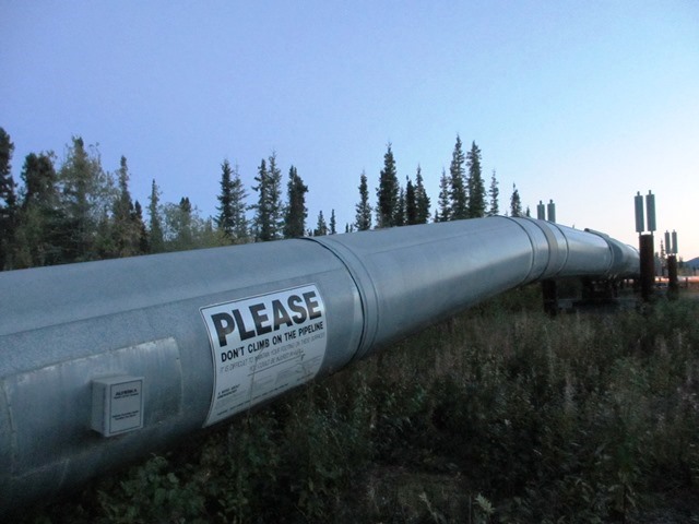 Trans-Alaska Pipeline in Coldfoot, Alaska. Photo taken during the Arctic Circle Air Adventure with Northern Alaska Tour Co.
