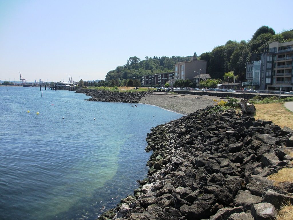 West Seattle shoreline taken from Seacrest Park in West Seattle.