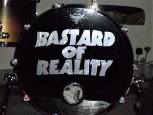 Bastard of Reality drum head.