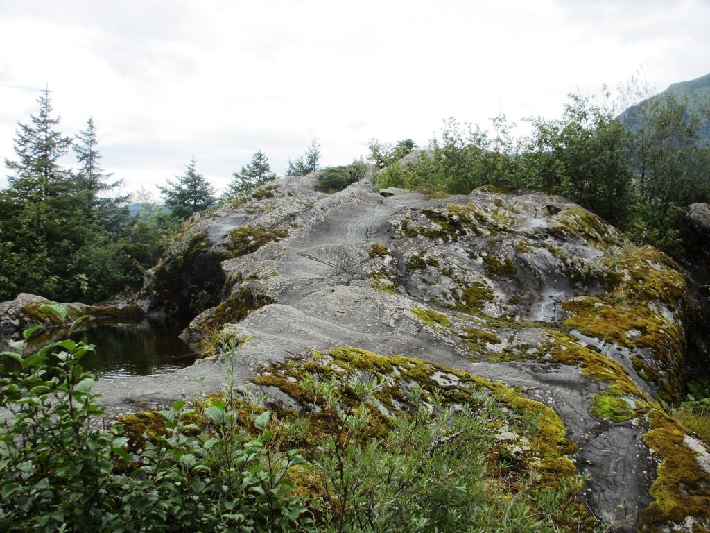 Rock formation along Photo Point Trail, Mendenhall