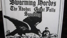 Concert poster for Guns of Barisal with Swarming Hordes, The Abodox, Great Falls and Spacebag. Nov. 19, 2011 at the Funhouse in Seattle.
