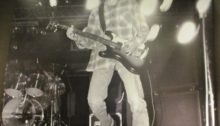 Kurt Cobain of Nirvana playing live