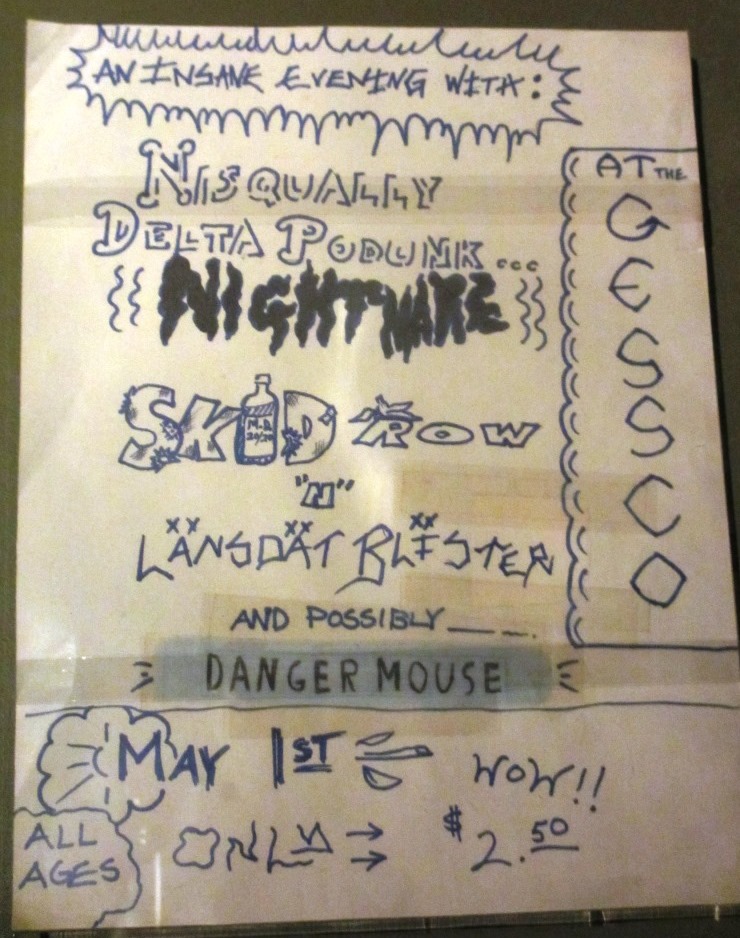 Pre-Nirvana poster for ‘Skid Row’. Olympia, WA. May 1, 1987.