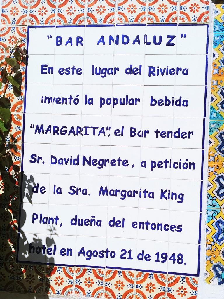 Plaque for bartender David Negrete at Bar Andaluz.
