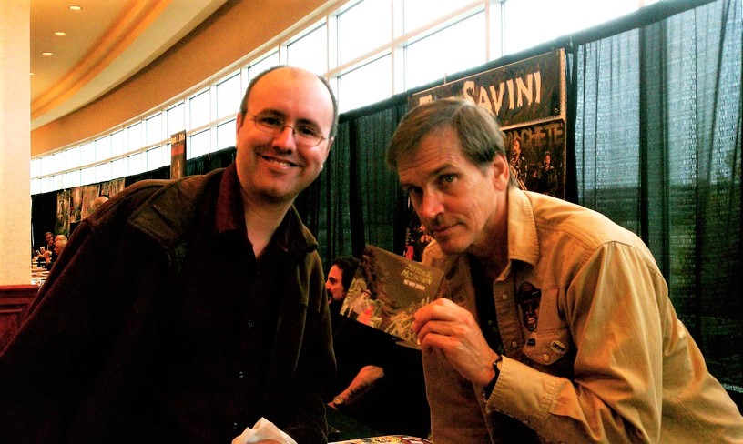 Erik Tomren with Bill Mosely at Seattle's 2011 ZomBcon.